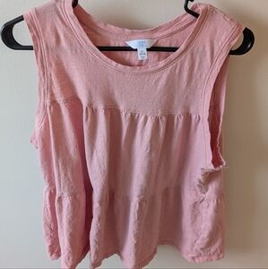 Time and Tru Womens pink flowy feminine tank top. Size XL "Ballet Core Vibes"
